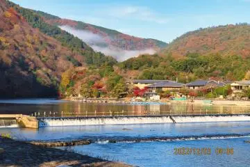 View from Togetsu-kyo Bridge 