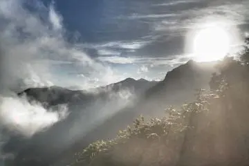 Just before sun dips below the mountains (Photo: Matthew Shewchuk)