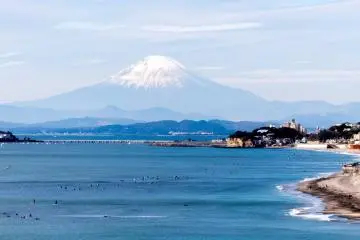 A close up of the majestic Mount Fuji