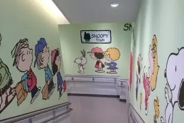 A town full of Snoopy and friends found at Kiddy Land