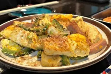 Okinawa's signature dish, the Goya Champuluor 