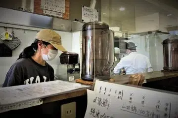 Watch the chef at action from the counter