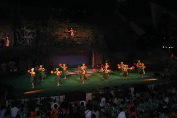 The 'Hula Girls' perform