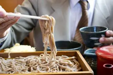 Delicious soba at Ichian Restaurant in Tendo, Yamagata
