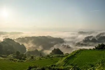 Hoshitoge Rice Terrace at sunrise