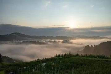 Hoshitoge Rice Terrace at sunrise