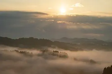 Hoshitoge Rice Terrace at sunrise