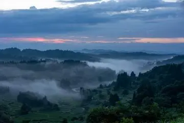Hoshitoge Rice Terrace at sunrise