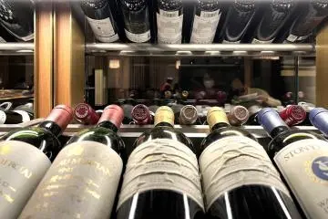 An amazing wine cellar, with a resident sommelier to pair the drink for you