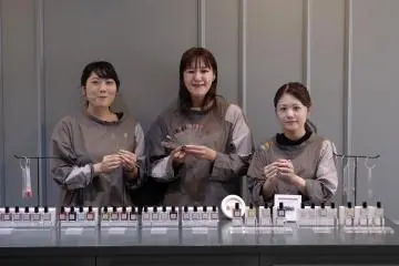 Helpful staff at the Kyoto store
