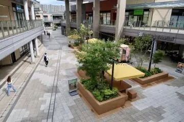 Spacious outdoor areas