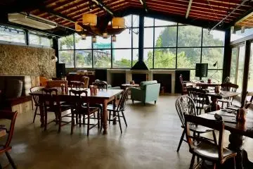 Farm Basel's indoor seating