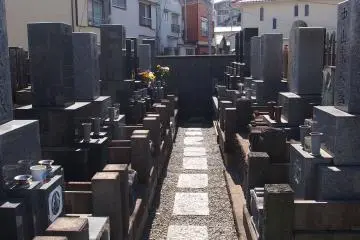 Walking through the aisles of family graves. No morbidness about it, though.