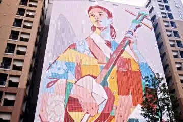 “The Shamisen” Shinagawa 2019―Tennoz Art Festival 2019 / Artwork by ARYZ