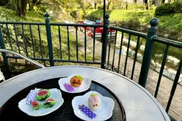 Wagashi at Matsukawa Riverside Cafe