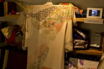 This women's Kimono was exquisite at Marunouchi Café SEEK