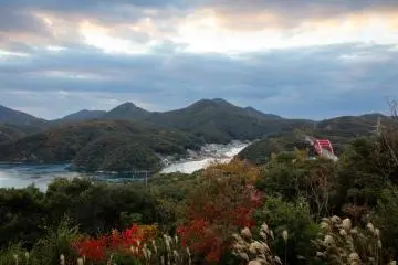 At Manzeki Observation Deck. Close to the airport and easy to stop by if you rent a car.