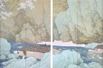 Kawai Gyokudo, "Parting Spring," 1916, National Important Cultural Property