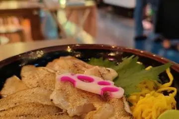 A grilled sea bream bowl from Nihonkai Sakanamachi