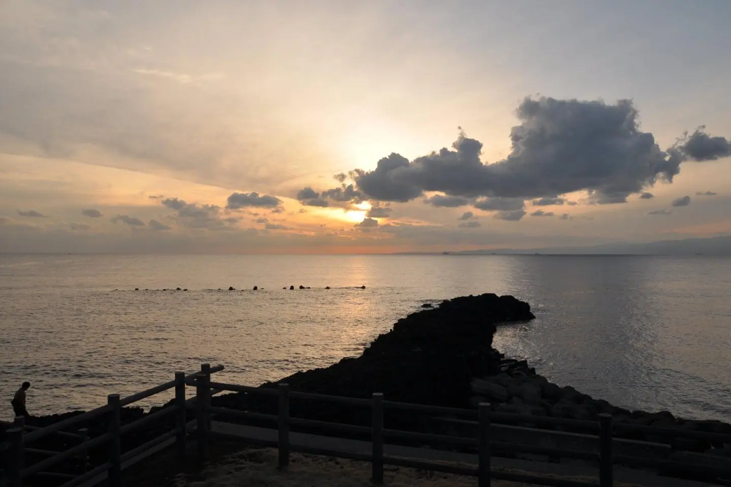 Sunset lava spit