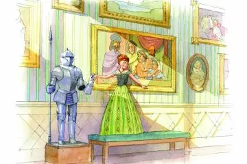 The interior of Anna and Elsa’s Frozen Journey