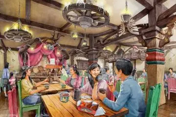 The interior of The Snuggly Duckling