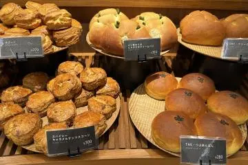 Scones and traditional Japanese breads