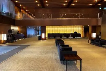Minimalist Check-in Lobby at the Okura Tokyo