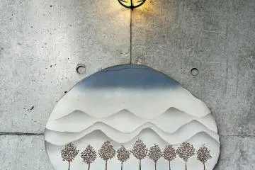 The decor is inviting and artsy