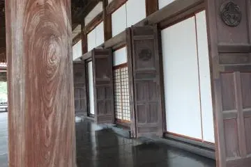 The wide, wooden veranda