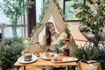 Our resident Pokémon expert Maria making herself at home 🤩