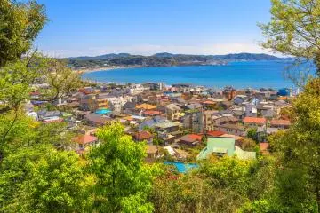 View of Sagami Bay from Hasedera