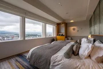 One of Hotel Nikko Kanazawa’s stunning rooms – what a view to wake up to!