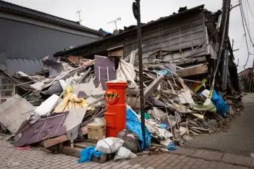 The massive quake heavily damaged the morning market in Wajima City. It is one of the largest in Japan, and has been in operation for over 1,000 years.