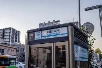 There are many free Wi-Fi spots throughout Japan