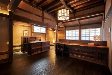 Recovered, handcrafted wooden furniture at Wa villa