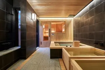From your private sauna to cold and hot baths perfumed by tea and hinoki