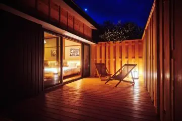 Stargazing from deckchairs of Ichiro villa