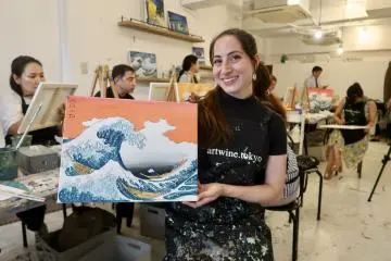 Create your own masterpiece at artwine.tokyo