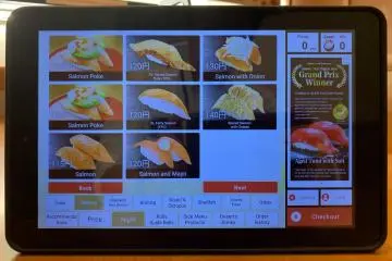 Ordering in English (Photo: Kura Sushi)