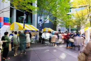 Visit the travel association booths
