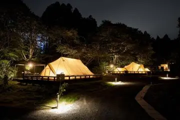 Glamping, Hidden Traces of Rice Terraces Hot Spring - Izura ~ Natural Hot Spring & Glamping ~, Izura, Ibaraki ©︎ Sohki