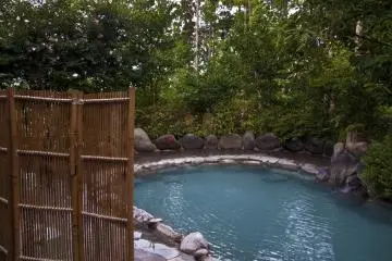 The Women's Rotenburo (open-air hot spring) enjoys fresh mountain air, too.
