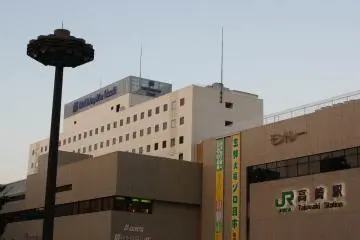 View the hotel from Takasaki station's east exit