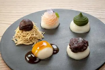 Rice cake platter