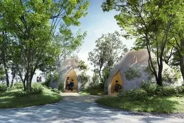 The "Mori ni Naru Kenchiku" project at the Expo is designed with sustainability in mind (Photo: <a href="https://prtimes.jp/main/html/rd/p/000000009.000030225.html" target="_blank" rel="noreferrer noopener nofollow">Takenaka Corporation</a>)