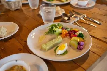 A colorful dish made from local vegetables