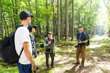 Yukiko explains the impact of Mt. Io on the local ecosystem.
