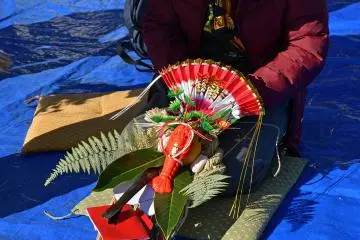 Visitors can take part in workshops to make traditional New Year's decorations