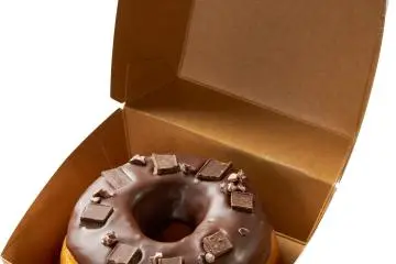 Happy chocolate donut